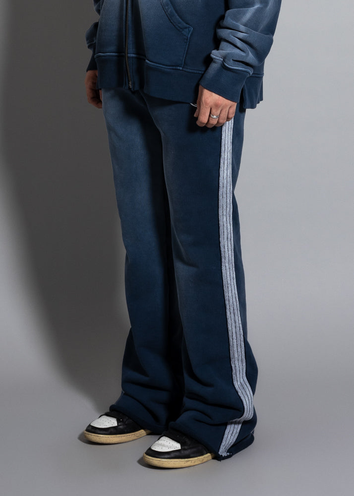 Atelier Stripe Joggers - Faded Obsidian