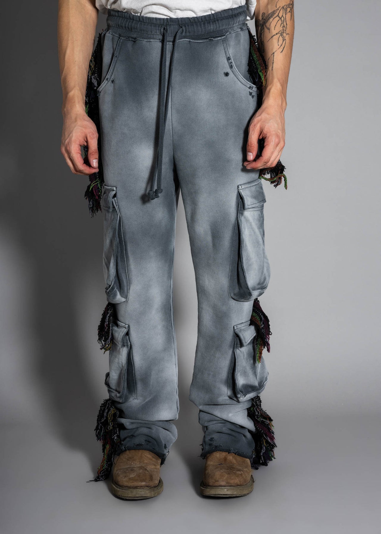 Know U Rider Cargo Joggers - Concrete