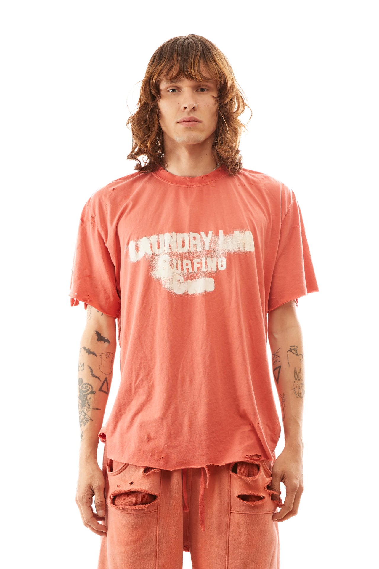 Slater T-shirt - Aged Red