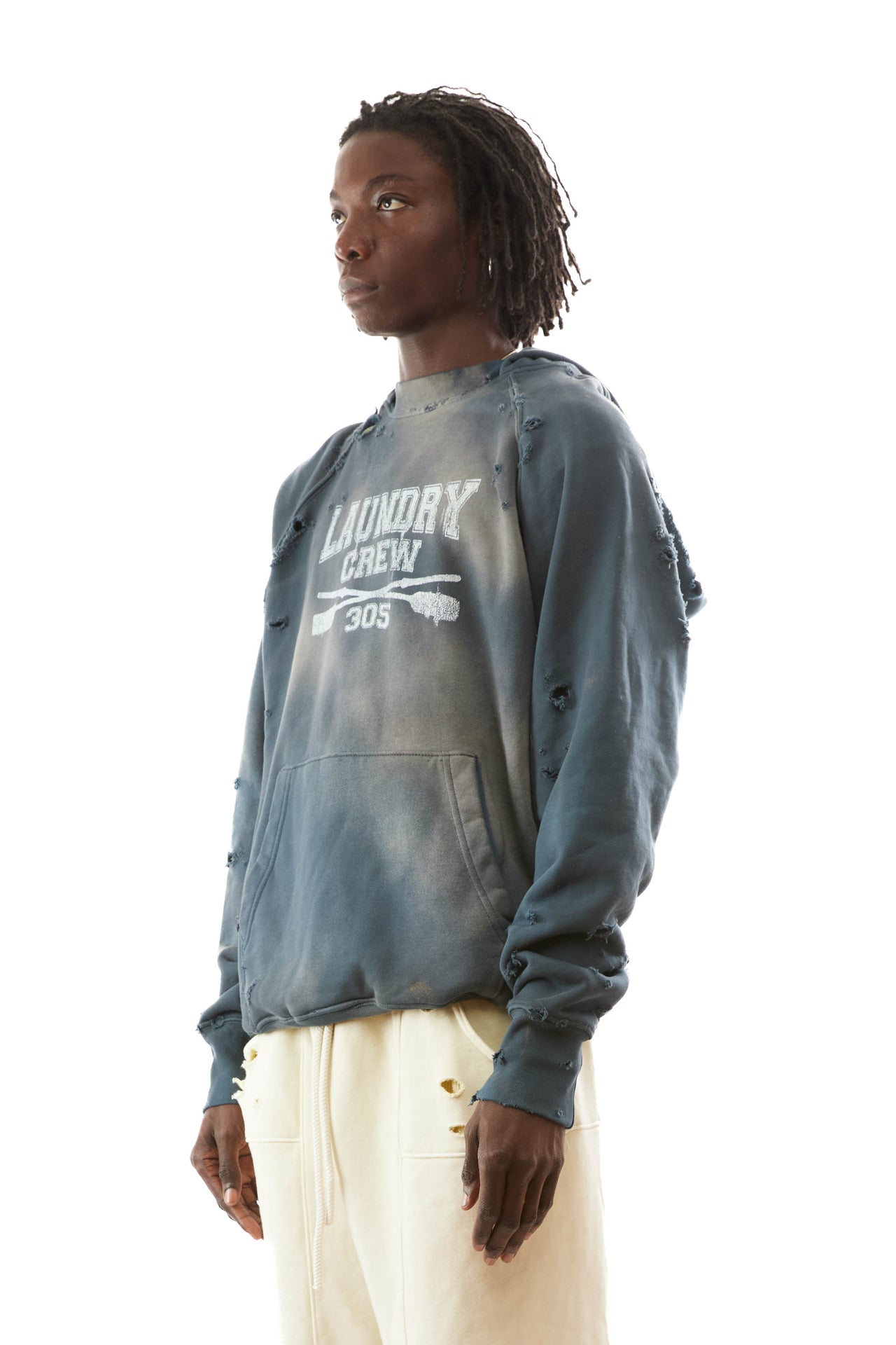 Throwback Crew Hoodie - Dark Navy