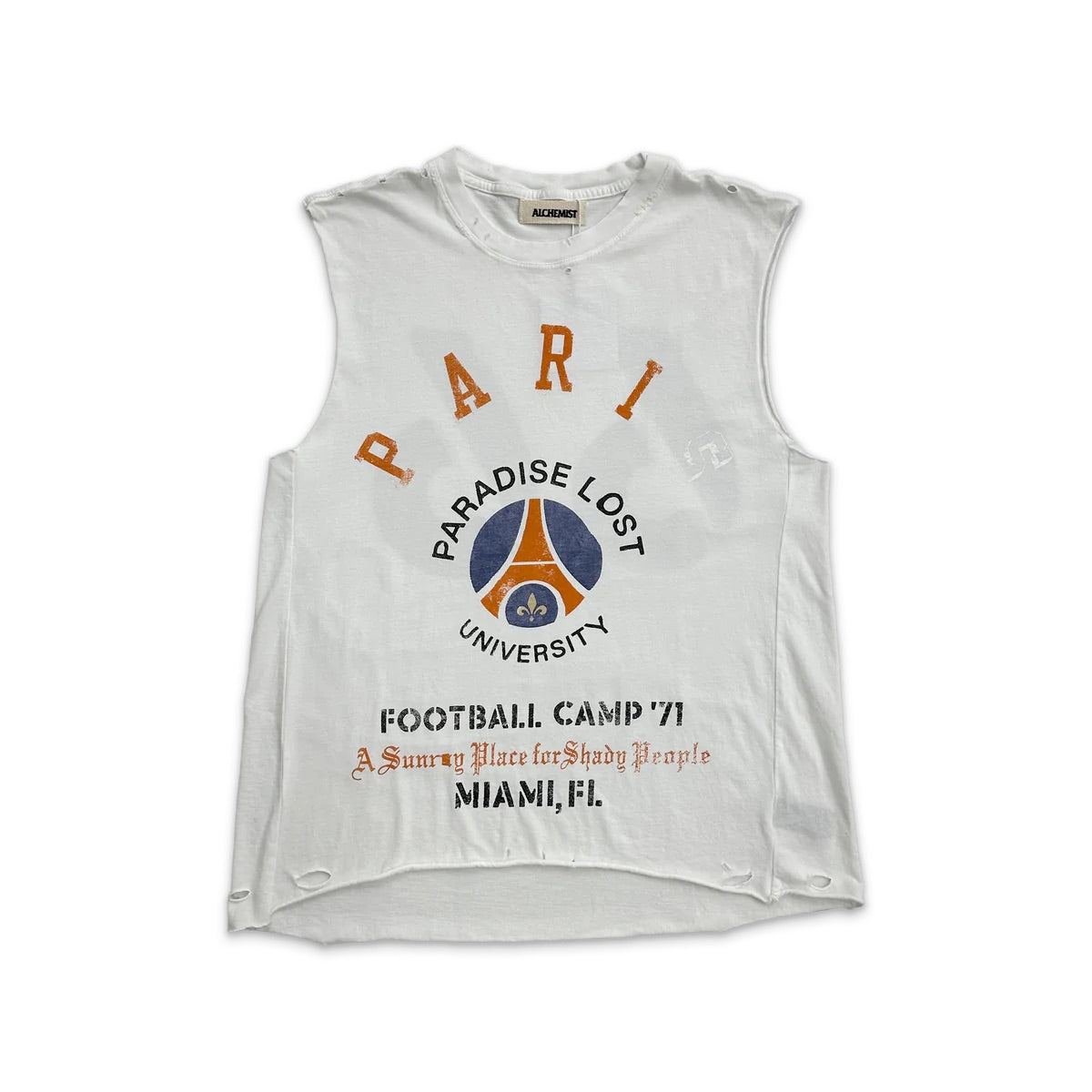 Raphael Sleeveless T-shirt - Foam White