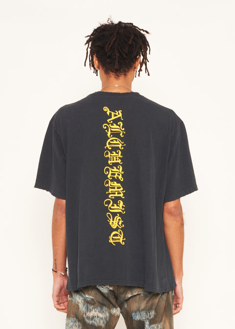  WINTER TOUR TSHIRT IN FADED BLACK