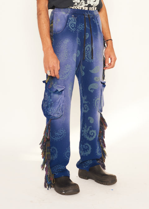  KNOW U RIDERS JOGGERS - PAISLEY - IN ORIENT BLUE