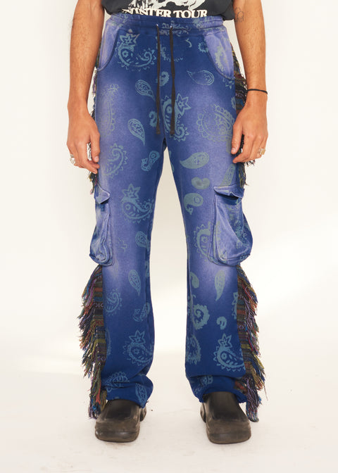 KNOW U RIDERS JOGGERS - PAISLEY - IN ORIENT BLUE