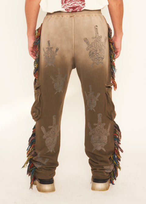  KNOW U RIDERS JOGGERS - HEART & DAGGER - IN SPANISH GREEN