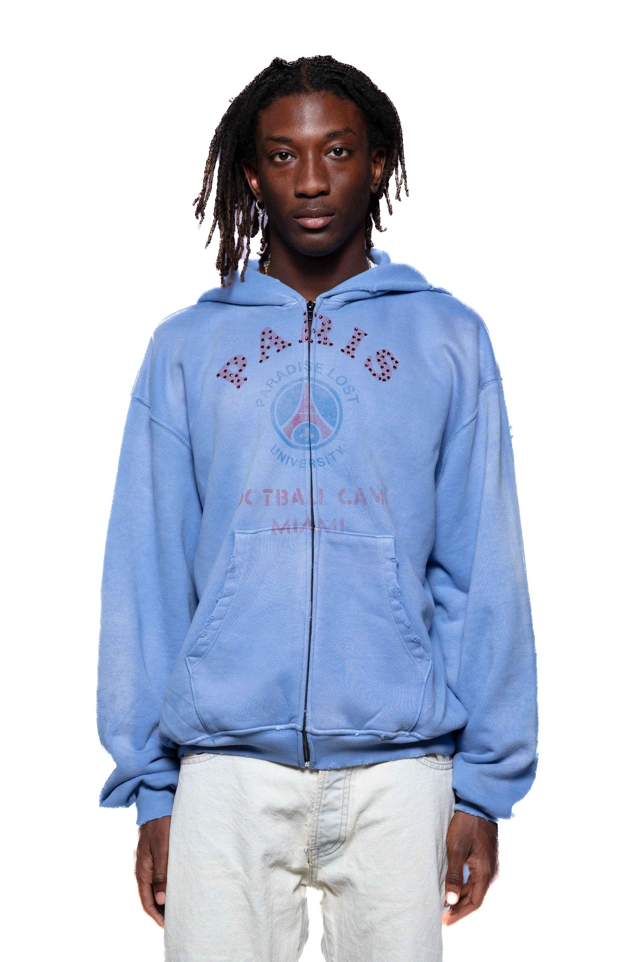 Raphael Zip-Up Hoodie - Berry