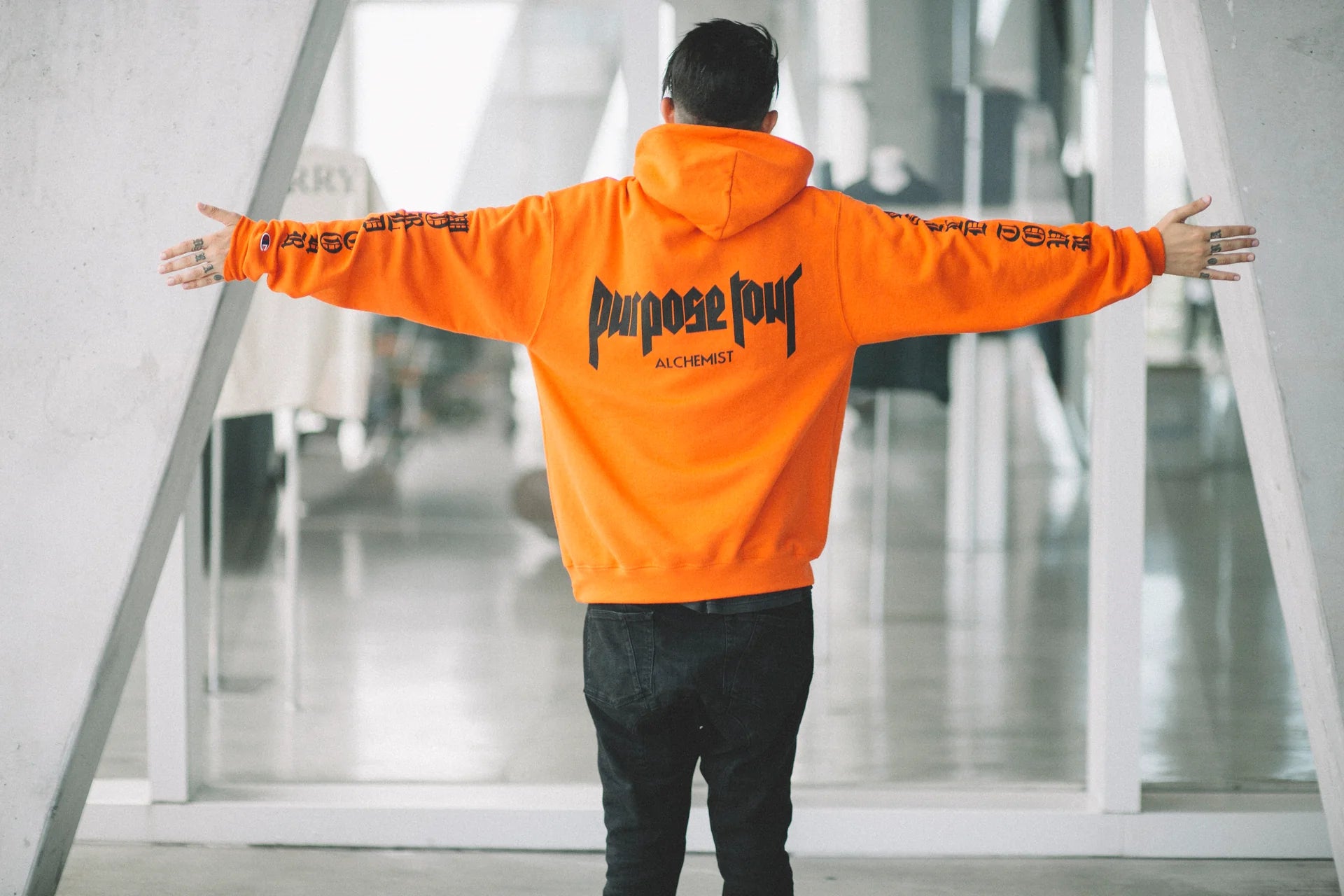 【最大10％セット割】★新品★Purpose Tour Miami hoodie ジャスティン 黒M パーカー